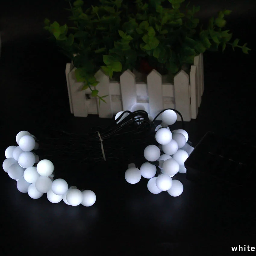20/50/100 LED ball Waterproof fairy solar string light outdoor garland on NI MH chargeable battery Christmas party wedding deco 20/50/100 LED ball Waterproof fairy solar string light outdoor garland on NI MH chargeable battery Christmas party wedding deco
