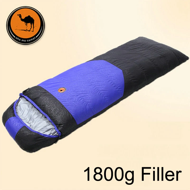 1800g filler Зимнее уличное снаряжение Sam Camel CM107 спальный мешок белый 1200 г/1500 г/1800 г Наполнитель из утиного пуха и подушка - Цвет: 1800g filler