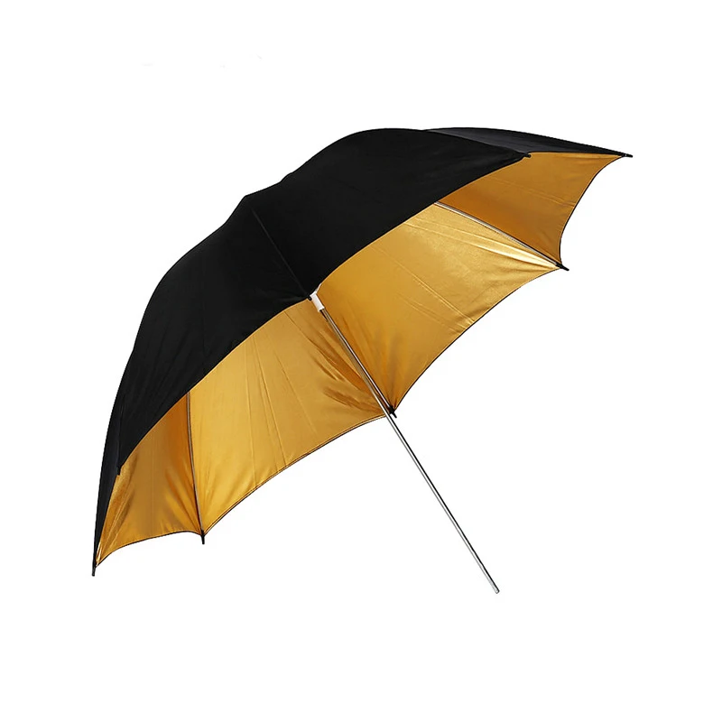 

Konseen 1PC 33inch Photo Studio Black GOLD Umbrella Photography Lighting Accessories