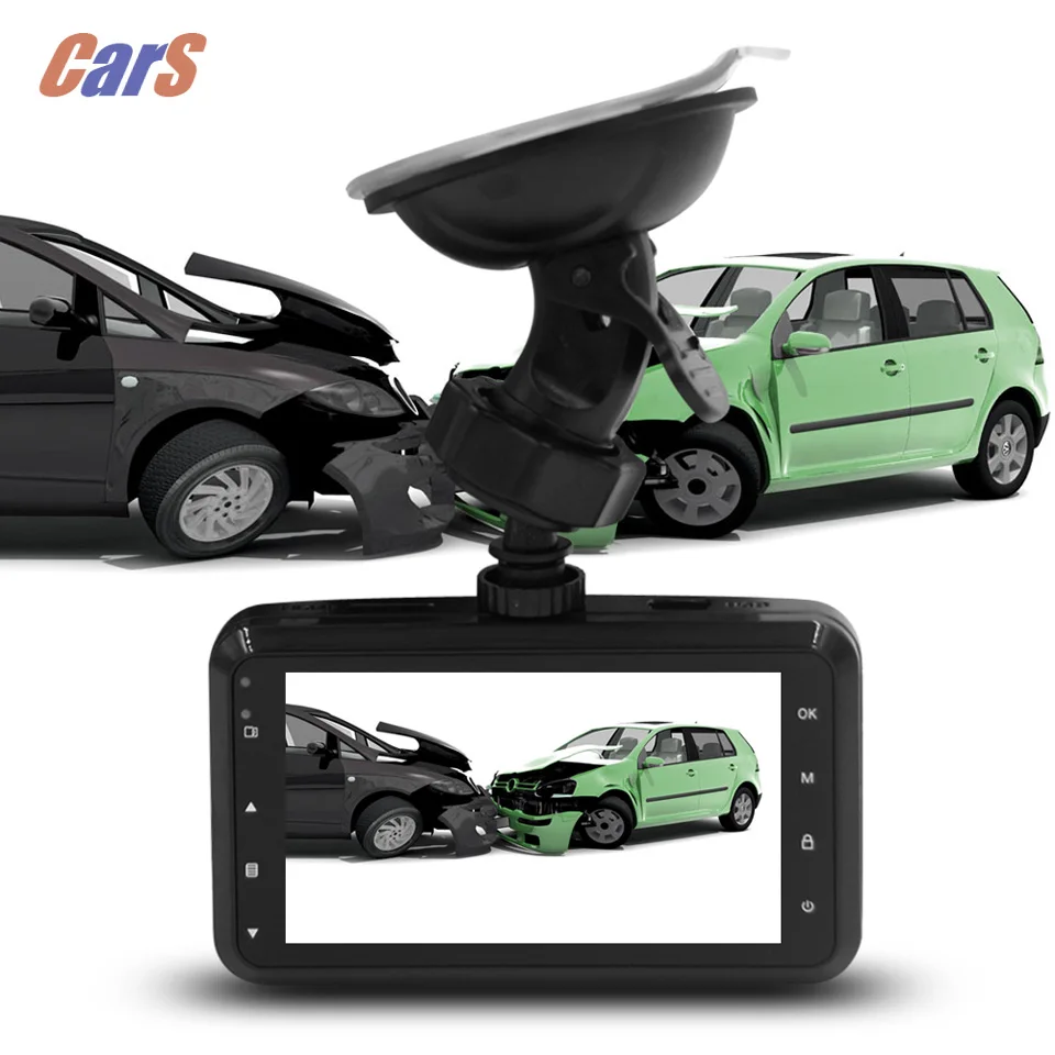 Rear View Camera Car DVR 3 Inch TFT HD 1080P LCD Screen Car DVRs Video Recorder Camera G-sensor HDMI