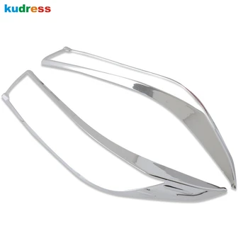 

For Toyota Highlander 2018 2019 ABS Chrome Front Head Light Lamp Headlight Cover trims accessories Molding Garnish Surround