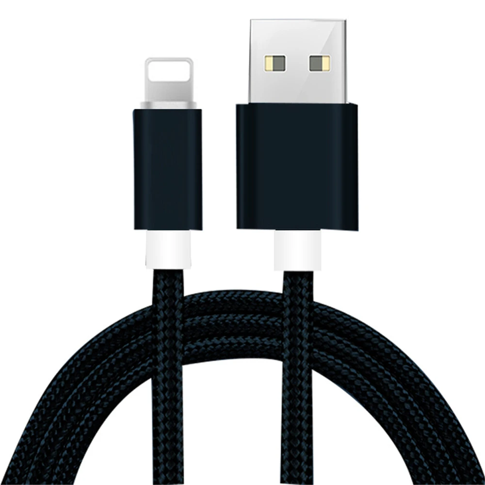 1 м 2 м 3 м Плетеный USB кабель для зарядки данных для iPhone 5 5S 6 6S 7 8 Plus X XR XS Max Быстрая зарядка USB кабель для iPad 4 mini 2 Air