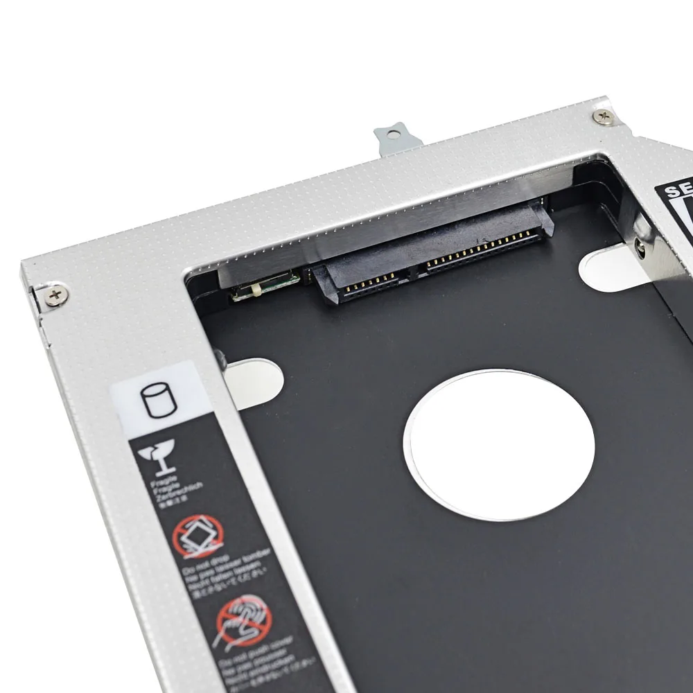 Алюминиевый адаптер для 2 го жесткого диска Caddy 12 7 мм SATA 3 0 5 &quotSSD HDD Box Case Lenovo ThinkPad L430