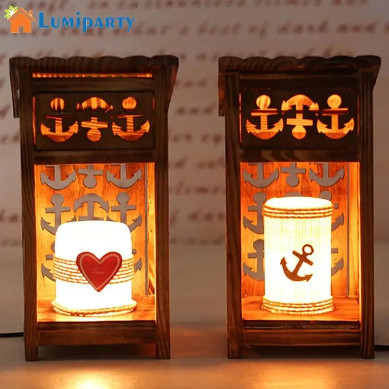 

LumiParty Creative Wooden House Reading Lamp Elegant Table Light Home Decoration Birthday Valentine's Day Gift