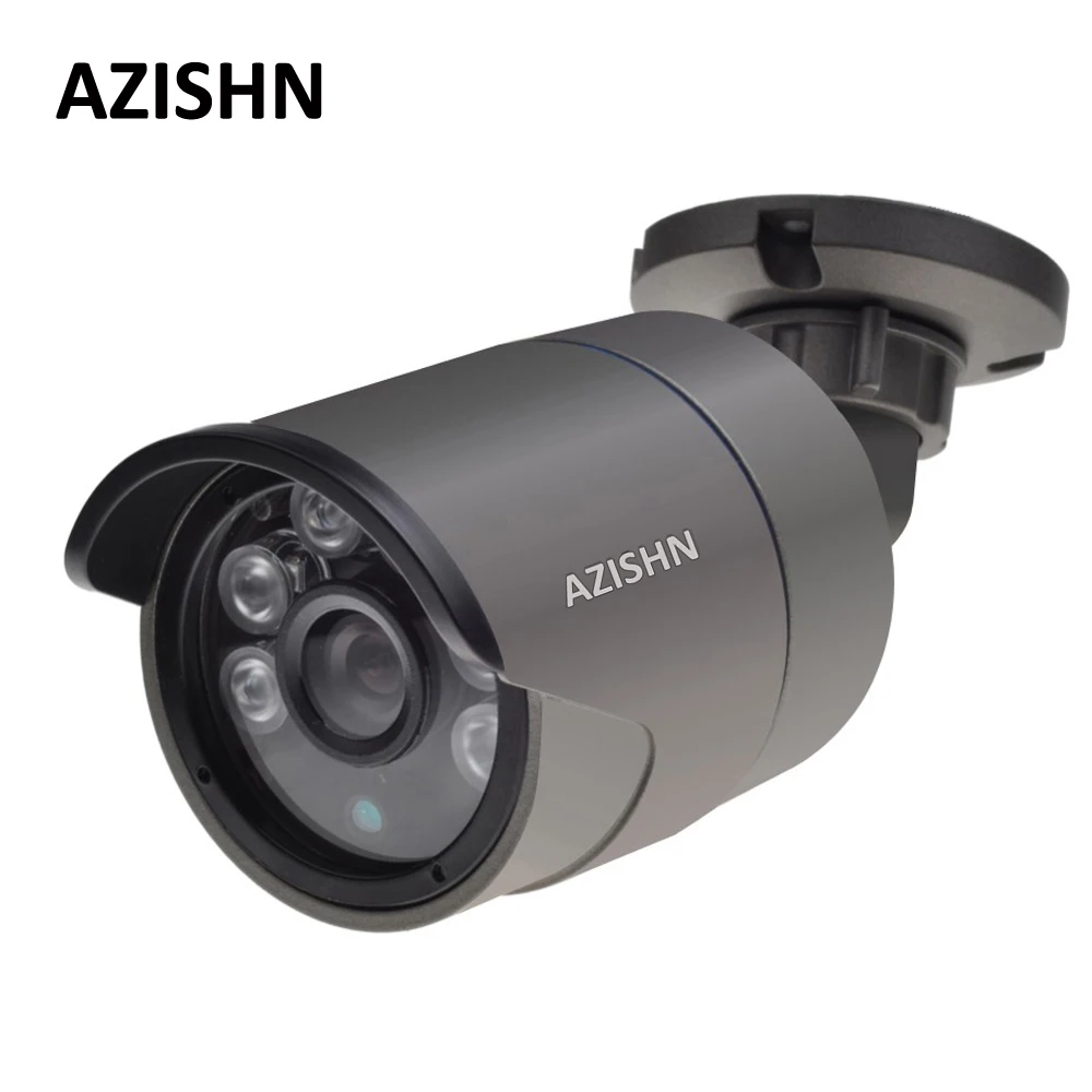IP камера AZISHN H.265 1080P 2.0MP SONY IMX323 Sensor 6 шт. водонепроницаемая ссtv ONVIF P2P с датчиком