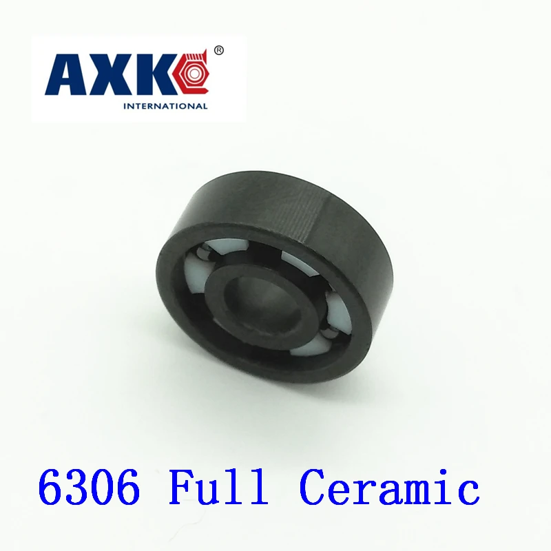 

Axk 6306 Full Ceramic Bearing ( 1 Pc ) 30*72*19 Mm Si3n4 Material 6306ce All Silicon Nitride Ceramic Ball Bearings