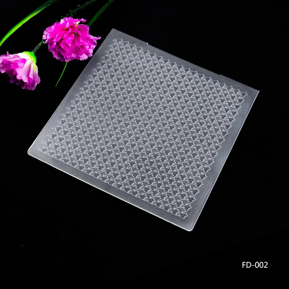 

2018 New Arrival ScrapbookNeat pattern Design DIY Paper Cutting Dies Scrapbooking Plastic Embossing Folder
