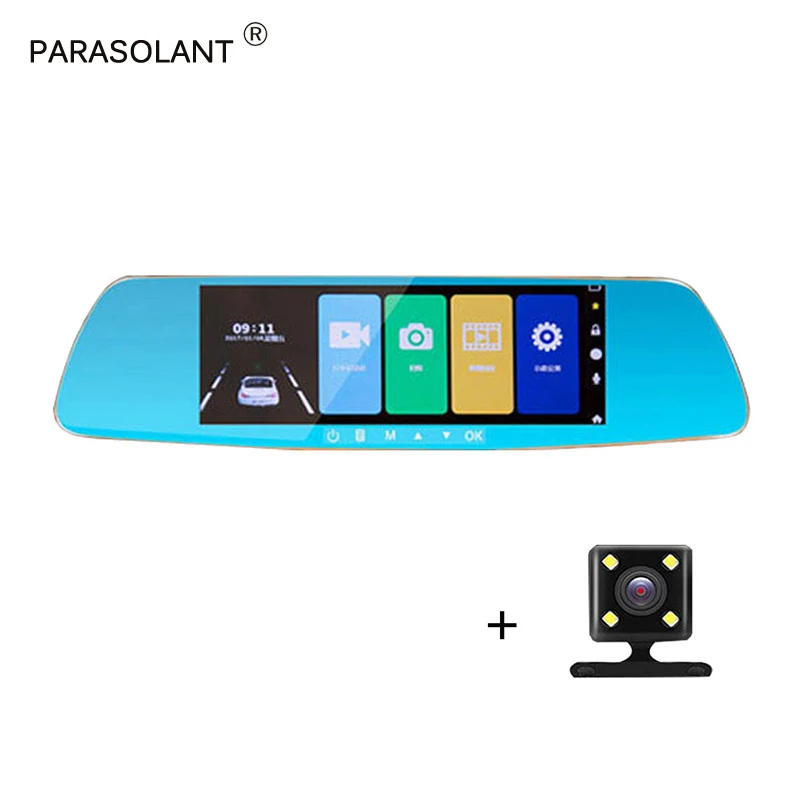 

PARASOLANT HD Touch Screen Car Camera 1080P 150 Wide-angle Driving Recorder Ultra-clear Night Vision With Rear Camera Car DVR