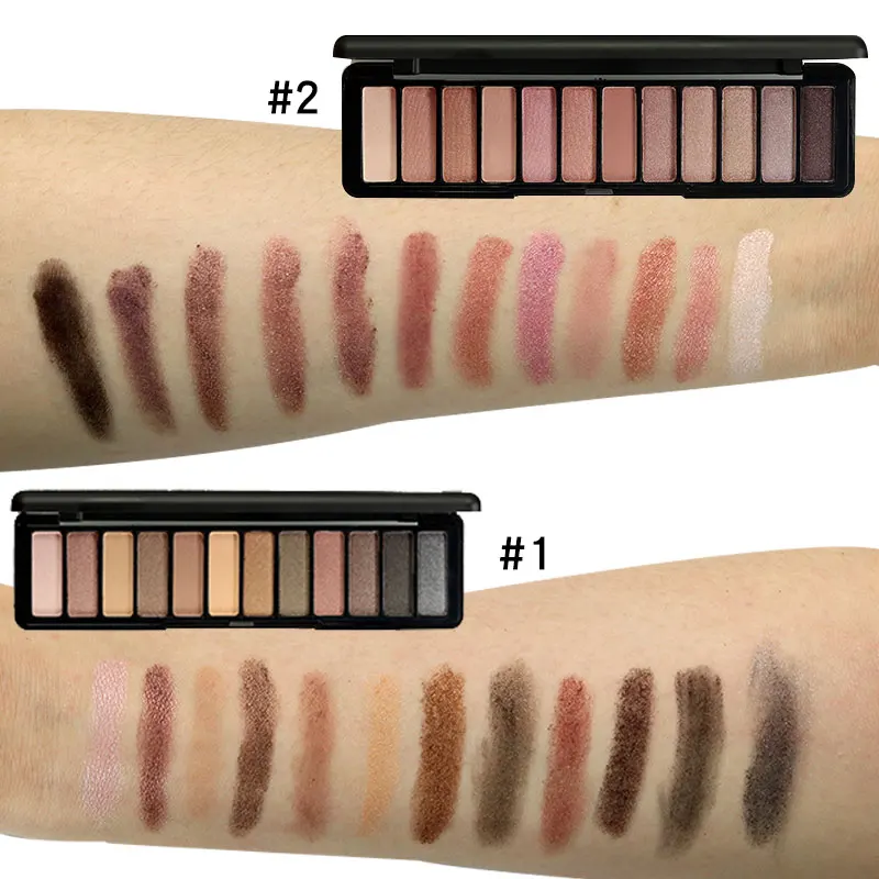 

12 eye shadow glitter lazy eyeshadow imagic natural color beauty creations
