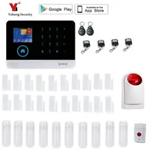 Yobang Security WIFI GSM English German Switchable RFID card Wireless Home Security APP Alarm system alarme
