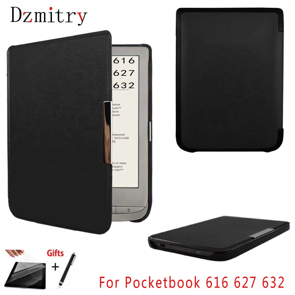 Тонкий Магнитный чехол для Pocketbook 616 627 632 funda PocketBook Touch Lux 4 Basic Lux 2 Touch HD 3 чехол для чтения электронных книг+ пленка+ ручка