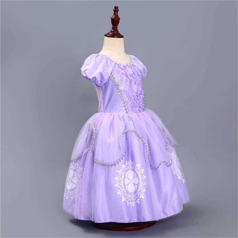 Kids Girls Princess Sofia Dress Rapunzel Dresses Ball Gown Long Party Dress Children Clothing Kids Halloween Cosplay Costume fancy baby dresses