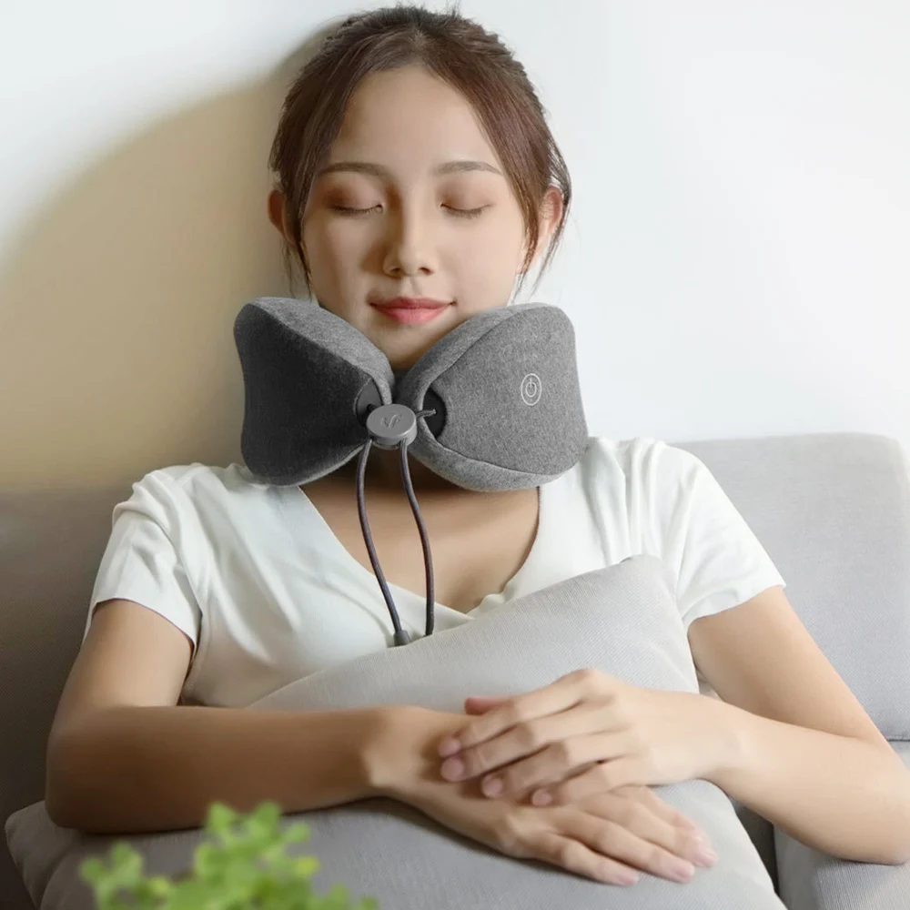 Xiaomi Mijia Leravan LF подушка для шеи Relax мышечная терапия массажер электронный умный сон подушка для офиса дома с батареей AA