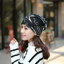 MISM Fashion Women's Hats Female Winter Caps Star Ladies Spring Autumn Hip-hot Skullies Beanies Printed Turban