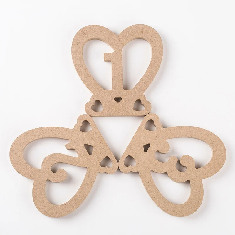 

10PCS Seat Number Board Dining-Table Number Heart Shape Hollow With Digital Decoration Wedding Party Seat Card