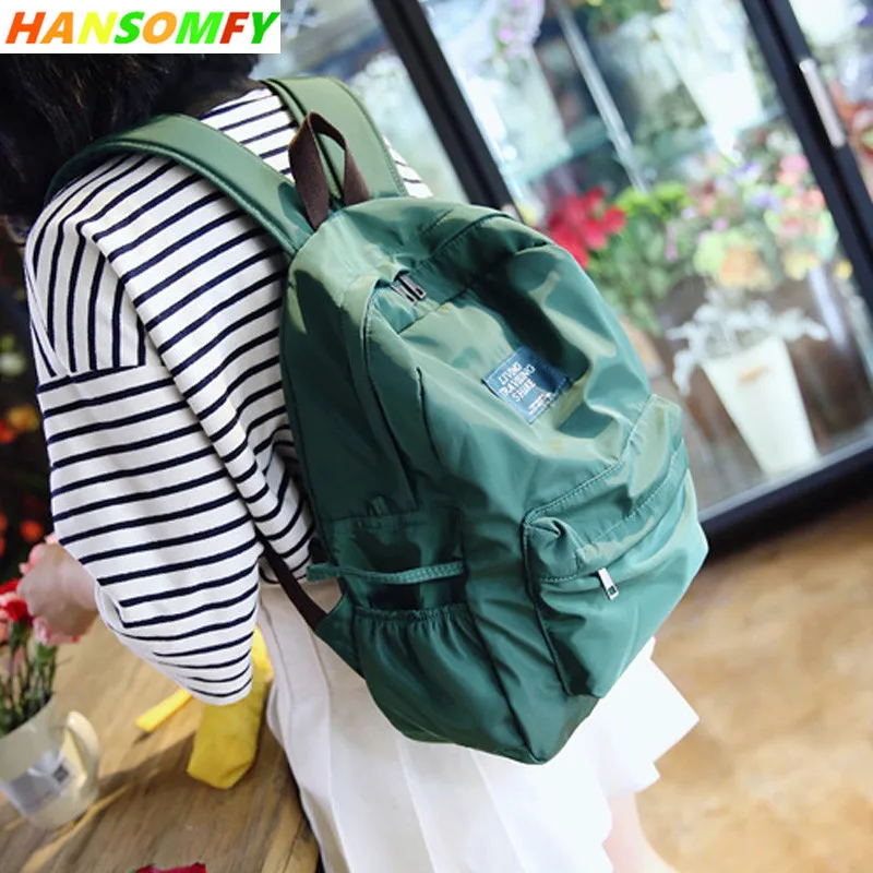 

Large-capacity Women travel backpack Nylon students Schoolbag Anti-theft Bags For boys girls fashion female Laptop Backpack