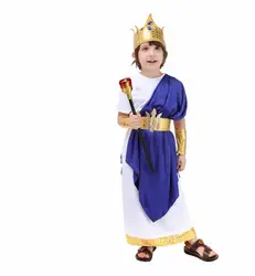 Fantasia/детский маскарадный костюм для мальчиков Посейдон на Хэллоуин, древний греческий костюм для детей, нарядное платье для мальчиков