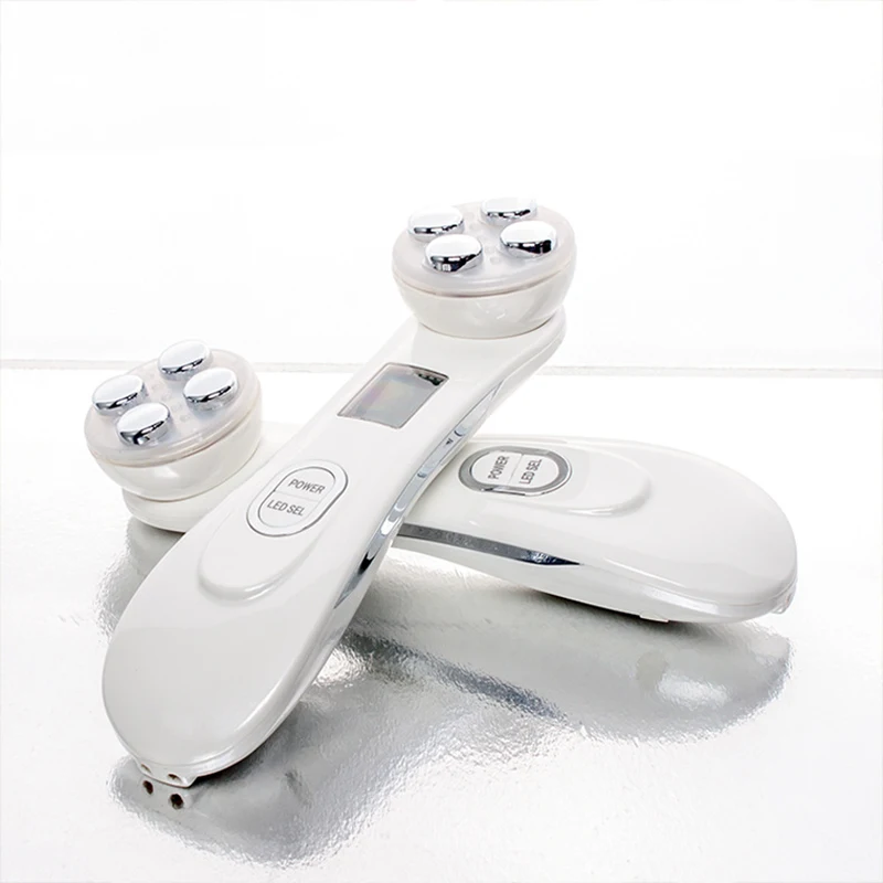  5 Color LED Photon Electroporation RF Face Beauty Massage Radio Frequency Face Lift Skin Rejuvenati