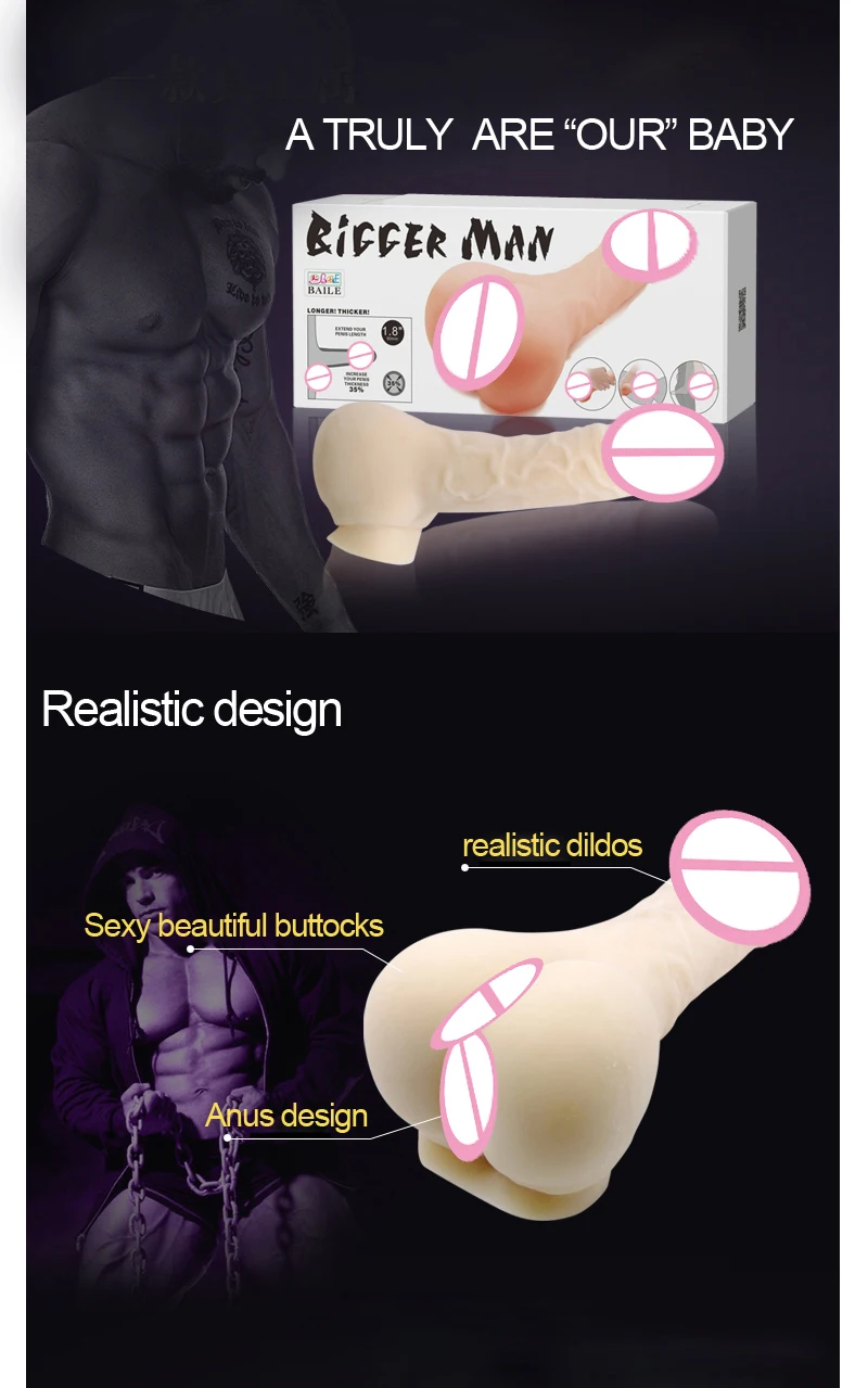 Sex Products Dildos Man Realistic Dildo for woman;Anal Sex Masturbator Penis Sleeve Vagina Sex Toys for men Fake Pocket Pussy 4