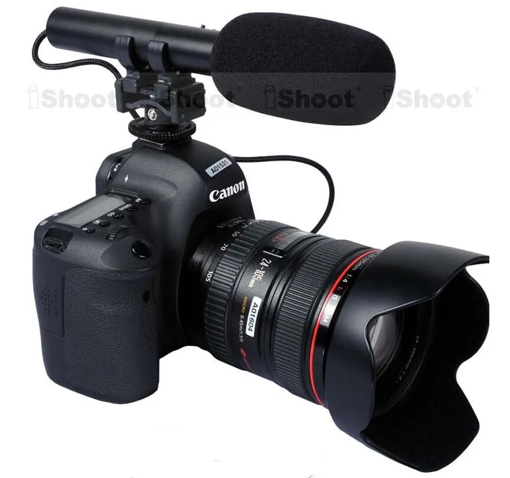 MIC DC/стерео микрофон Микрофон для Nikon D4/D4S D3S/D810A/D810/D800/D800E/D750/D610/D600