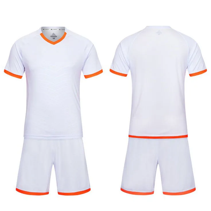 Спортивный костюм на заказ, Комплект футболок для футбола,,, мужские Детские тренировочные комплекты для футбола, командная спортивная одежда для мальчиков, футболки-футзали, униформы, костюмы - Цвет: white