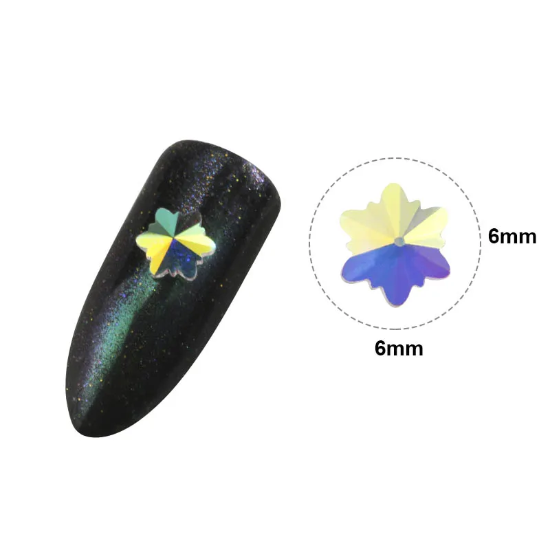 36 шт. ногтей украшения горный хрусталь Хамелеон без покрытие дна Стекло стразами для 3D Ногти украшения аксессуары - Цвет: 1