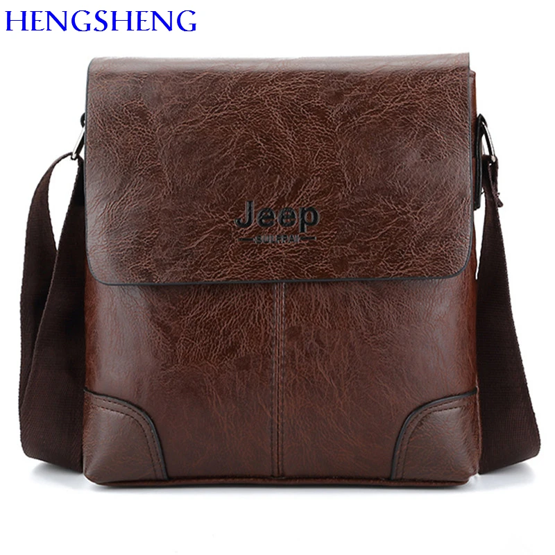 

HENGSHENG fashion men shoulder bag with quality pu leather men messenger bag men crossbody bags by free shipping men bags
