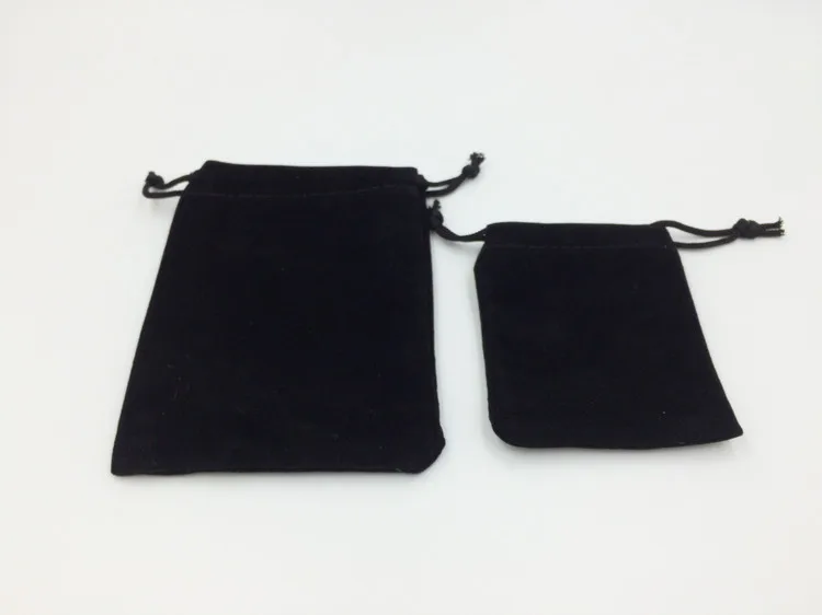 

20pcs 7*9cm black Pure color Velvet Bags woman vintage drawstring bag for Party/Jewelry/Gift diy handmade Pouch Packaging Bag