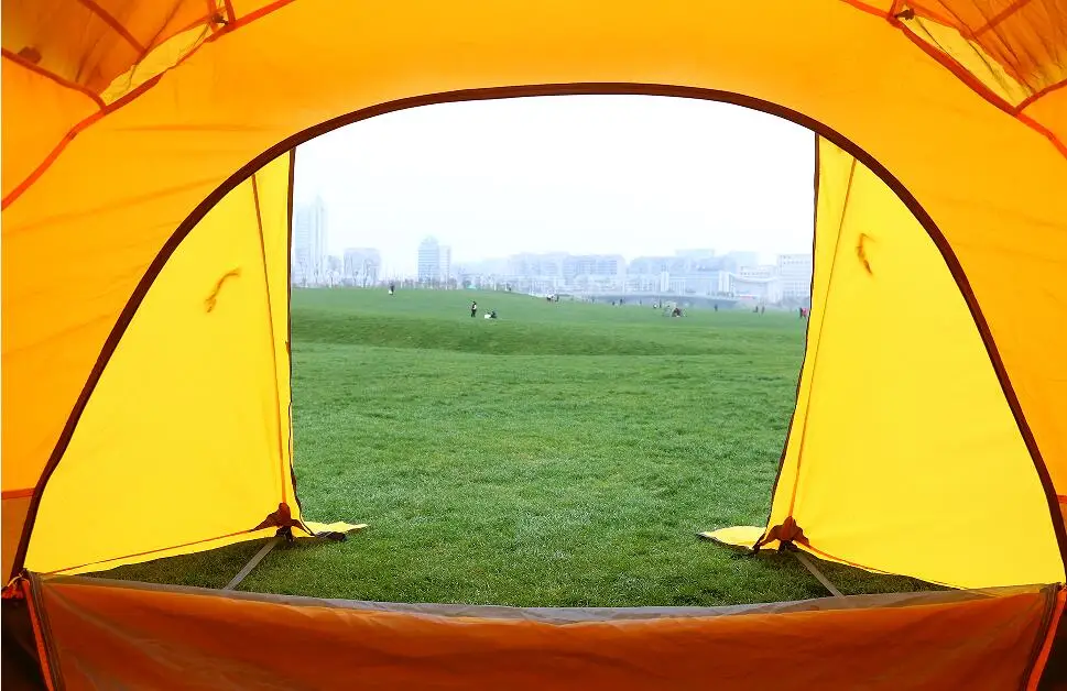 Новые сверхлегкие семейные вечерние палатки высокого качества для 3-4 человек, водонепроницаемые палатки из алюминия для кемпинга и снежной юбки