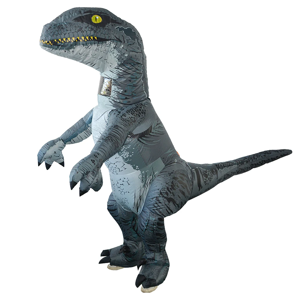 Prettyia Adult Inflatable T-rex Costume Dinosaur Halloween Suit Cosplay Fancy Costume for fancy dress costume party
