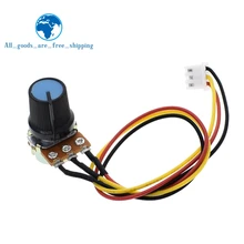 TZT WH148 потенциометр B10K B100K регулятор скорости переключатель XH2.54 3P линейная ручка управления