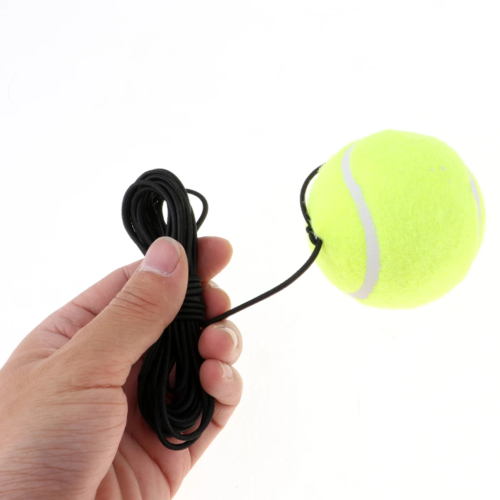 Sunnimix Single Tennis Training Aid Ball & Elastic String Replacement for Indoor/Outdoor Practice