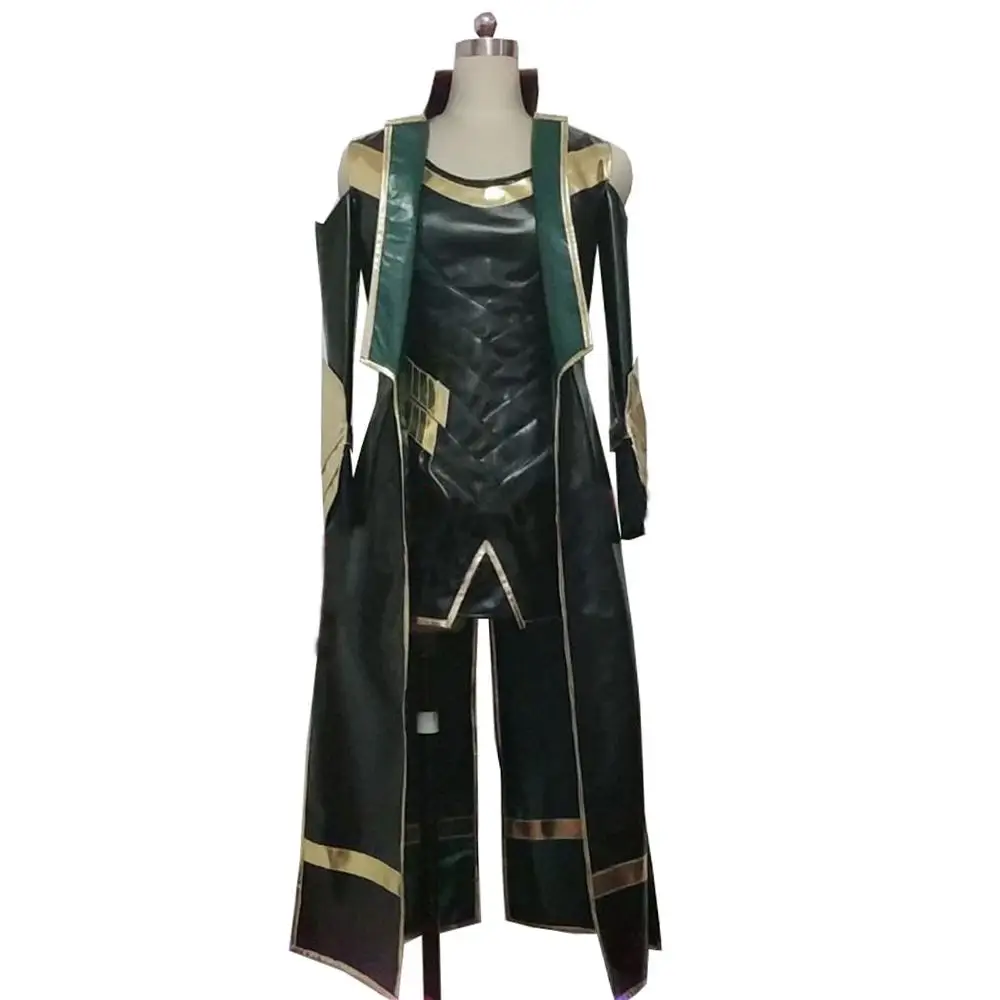 ТОР 3 костюм Темный мир Локи Косплей Костюм Хэллоуин Карнавальный костюм женский стиль - Цвет: Зеленый