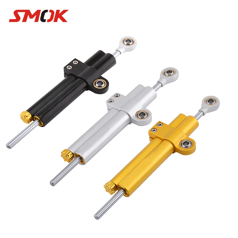 

SMOK Universal Motorcycle CNC Adjustable Steering Damper Stabilizer For Yamaha R1 R6 YZF FZ1 MT07 MT09 Suzuki GSX-R GSXR 1000 XJ