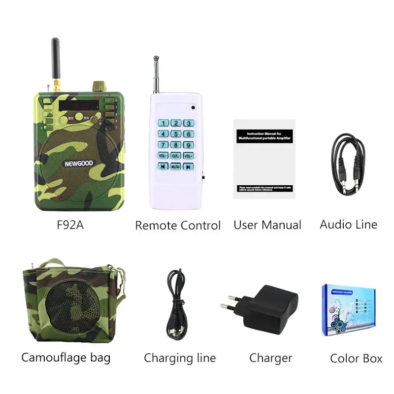 Decoy birds Sound Hunt FM Radio Loudspeaker Bird Caller Duck Decoy Animal Bird booster for hunting With 1000M Remote Control MP3