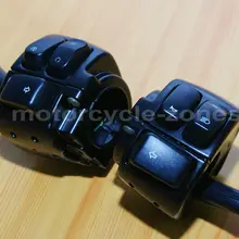 Мотоцикл " 25 мм органы управления рулем переключатель+ жгут проводов черный для Harley Softail Dyna Sportster V-rod 1996-2012 2010 2011