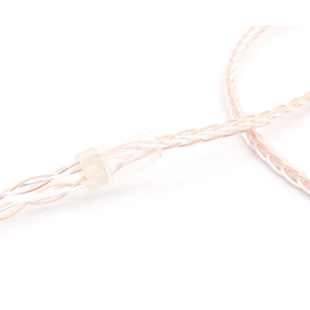 DIY Hi end HIFI 8 Cores 5N Pcocc copper Headphone Upgrade Cable for HD580 HD600 HD650 Headphone