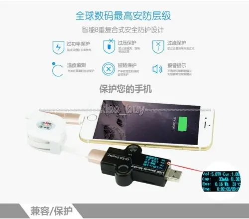 Dc 3 в 15 oled дисплей USB монитор безопасности Напряжение Ток емкость батареи тестер