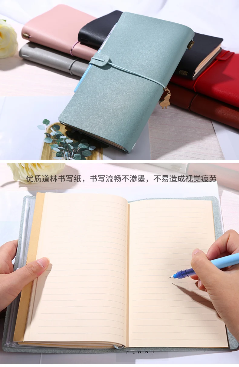 LEnWA блокнот для путешествий А6 винтажный литературный дневник с завязками 1 шт