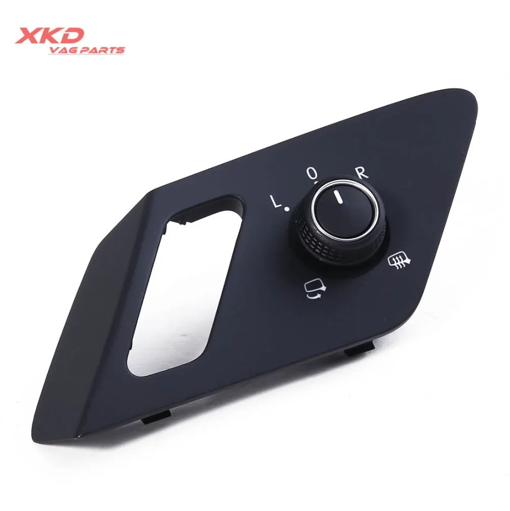 New LHD Side Mirror Switch Knob With Heat Fold For V W Golf G ti MKVII