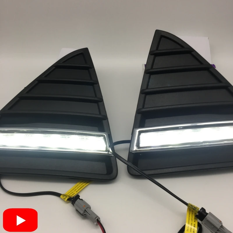 

1set For Ford Focus 3 MK3 2012 - 2014 DRL Daytime Running Lights 12V LED Daylight Fog lamp waterproof with dimming function