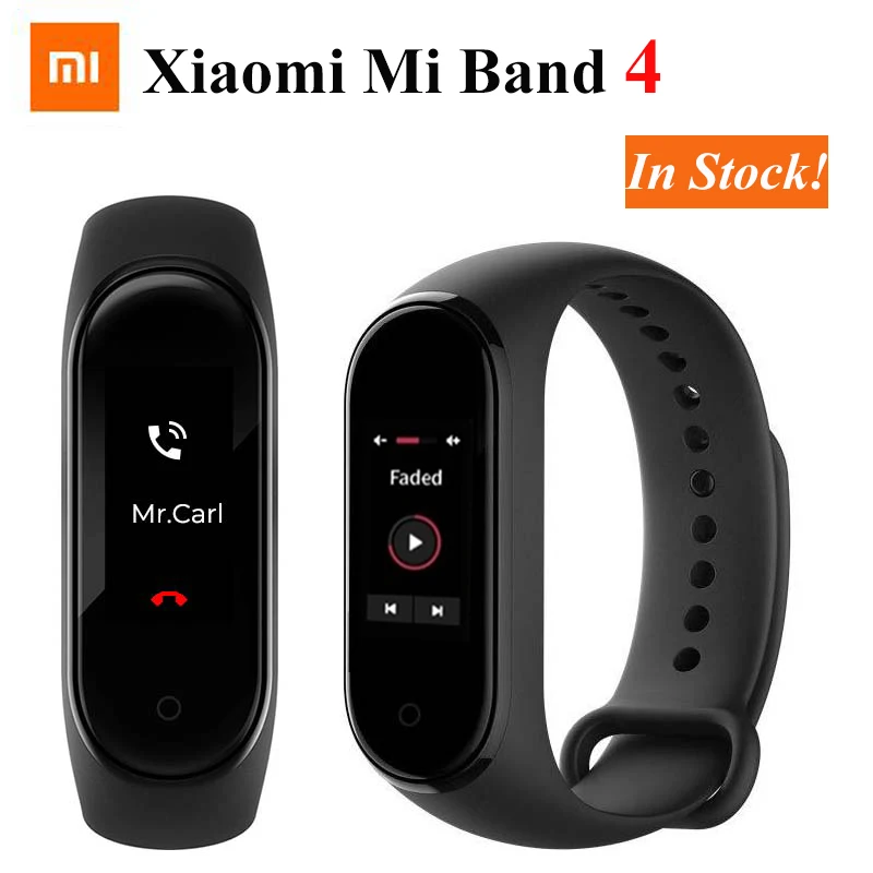 

2019 Newest Original Xiaomi Mi Band 4 Smart Bracelet Heart Rate Fitness 135mAh Color Screen Bluetooth 5.0 mi band 4 Music band