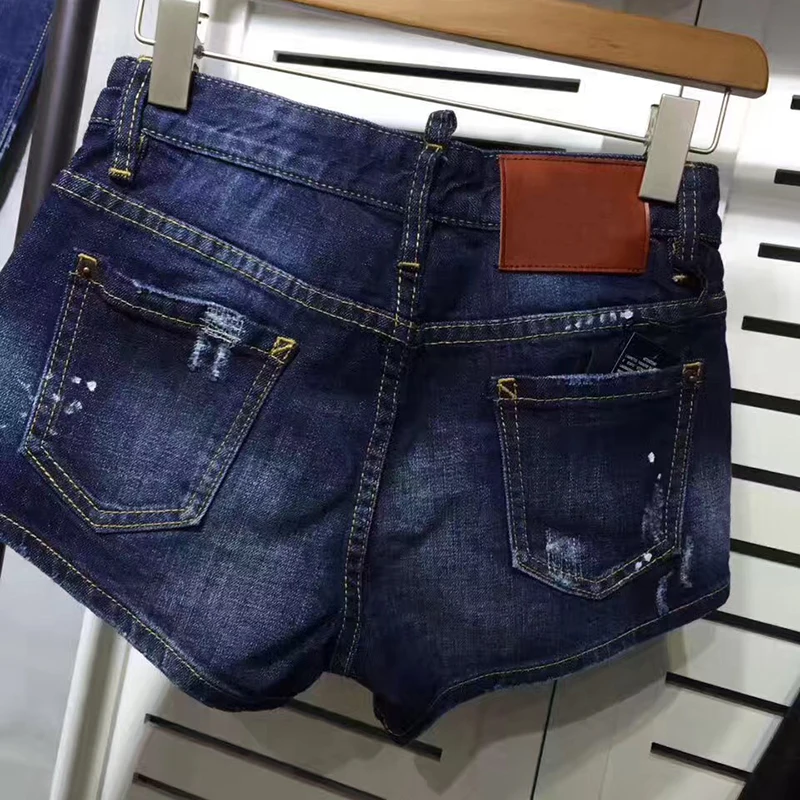Linda Shorts Verano Mujer Stretch Del Cintura Más Azul Tamaño Mujeres 2017 La Vendimia De Ripped Slim Waisted Denim Pantalones Mediados Cortos Jeans qFHESTxwf