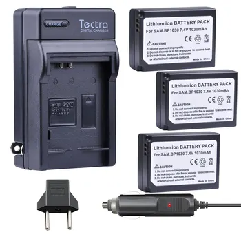 BP1030 BP 1030 BP-1030 배터리 및 충전기, 삼성에 적합한 NX1100 NX-300M NX300 NX500 NX1000 NX200 NX210 배터리 1x EU 플러그, 3 개