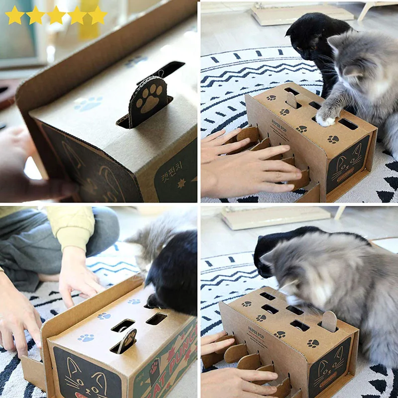 Cat Punch Scratch Pet Toy Supplies Interactive Mole Mice Game Toy