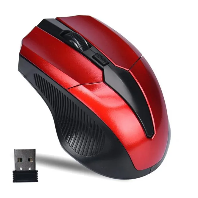 

EPULA 2019 Red Color Wireless Mice 2.4GHz Mice Optical Mouse Cordless USB Receiver PC Computer Wireless for Laptop