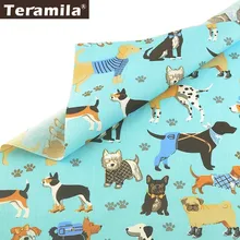Teramila, хлопок, саржевая ткань, домашний текстиль, сделай сам, лоскутное шитье, ткань Tissu Tecido, для собак, домашних животных, стиль тела, стеганое украшение