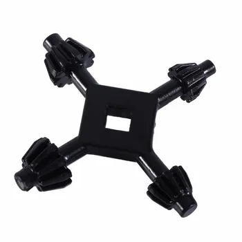 

QUK Wrench Set 4 In 1 Mini Universal Multi-function Hand Drill Key Chuck Wrench Four Head Electric drill Outdoor Portable Gadget