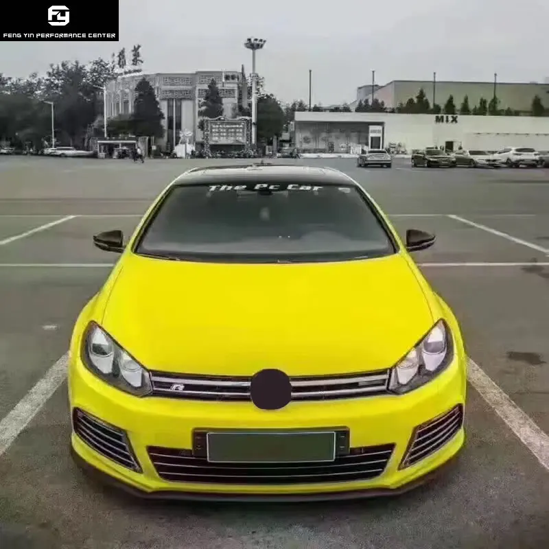 Golf 6 R20 комплекты кузова автомобиля PP Неокрашенный передний бампер задний бампер боковые юбки выхлопные для Volkswagen VW Golf 6 MK6 R20 стиль