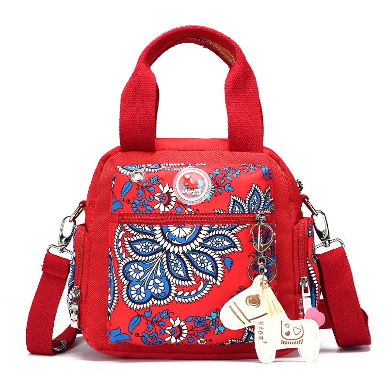 Сумка для подгузников, рюкзак, одноцветная многофункциональная сумка для подгузников, сумка для мам, Детская сумка - Цвет: RED NEW